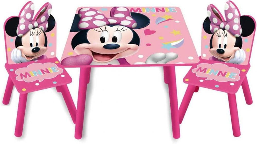 bHome Detský stôl s stoličkami Minnie